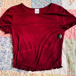 Red Crop-top❤️❤️❣️